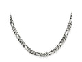 FJC Finejewelers 925 Sterling Silver Antiqued Figaro Chain 20 Inches x 5.5 mm