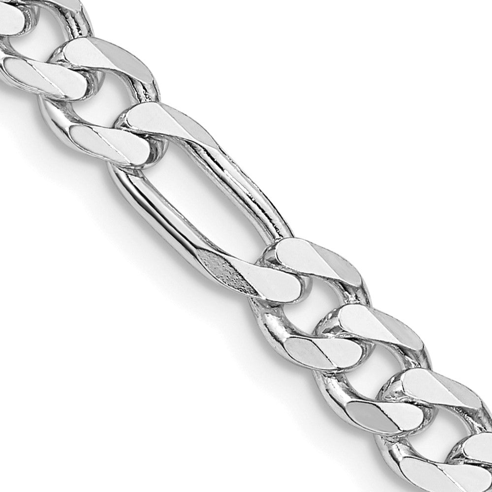FJC Finejewelers 925 Sterling Silver Rhodium Plated 20 Inch x 5.25mm Figaro Chain