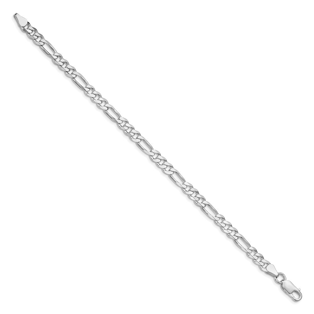 FJC Finejewelers 925 Sterling Silver Rhodium Plated 5.25mm Figaro Bracelet Chain