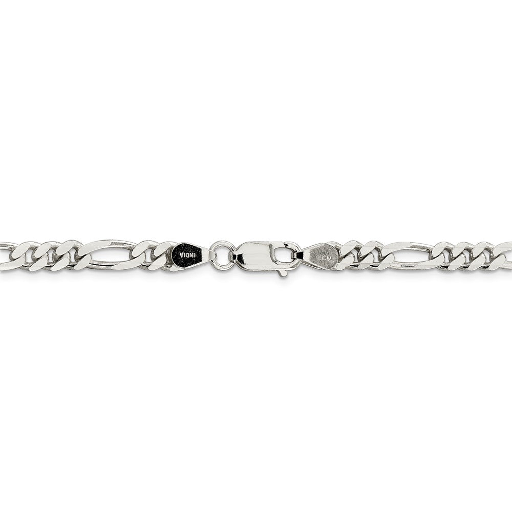 FJC Finejewelers 925 Sterling Silver Rhodium Plated 8 inch x 5.25mm Figaro Bracelet Chain