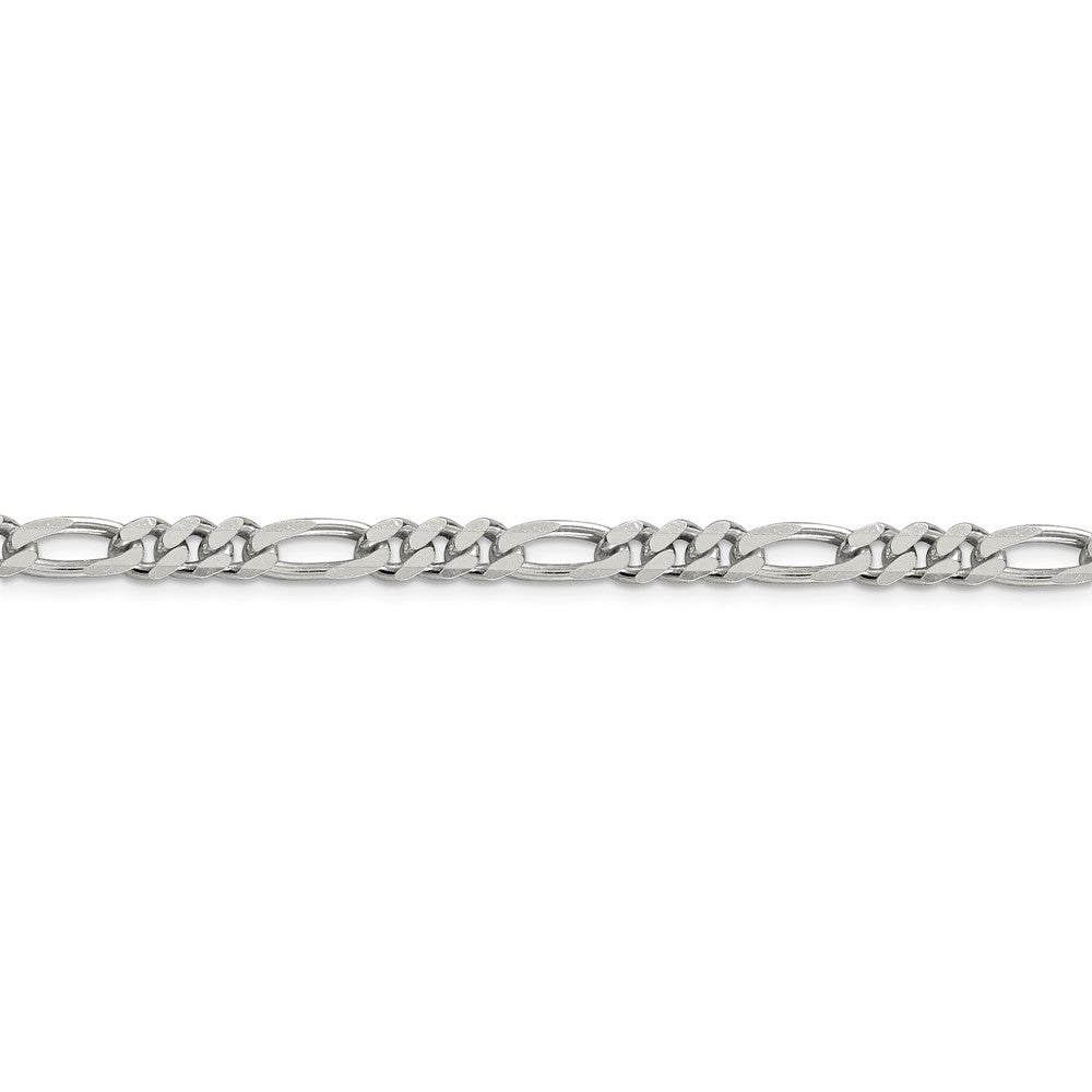 FJC Finejewelers 925 Sterling Silver Rhodium Plated 8 inch x 5.25mm Figaro Bracelet Chain