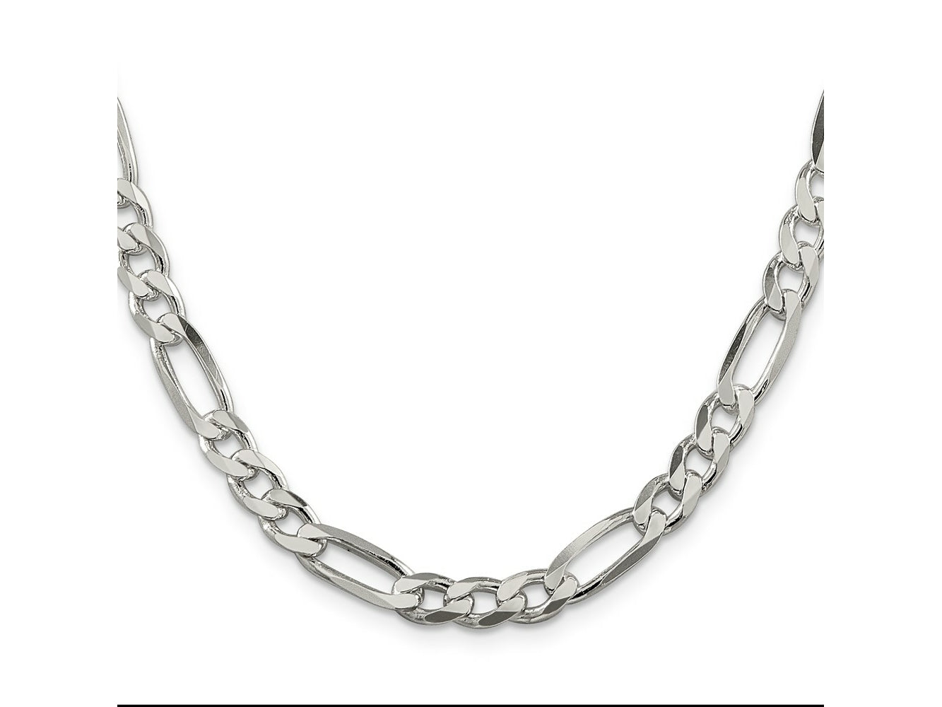 FJC Finejewelers 925 Sterling Silver Figaro Chain 18 Inches x 6.75 mm