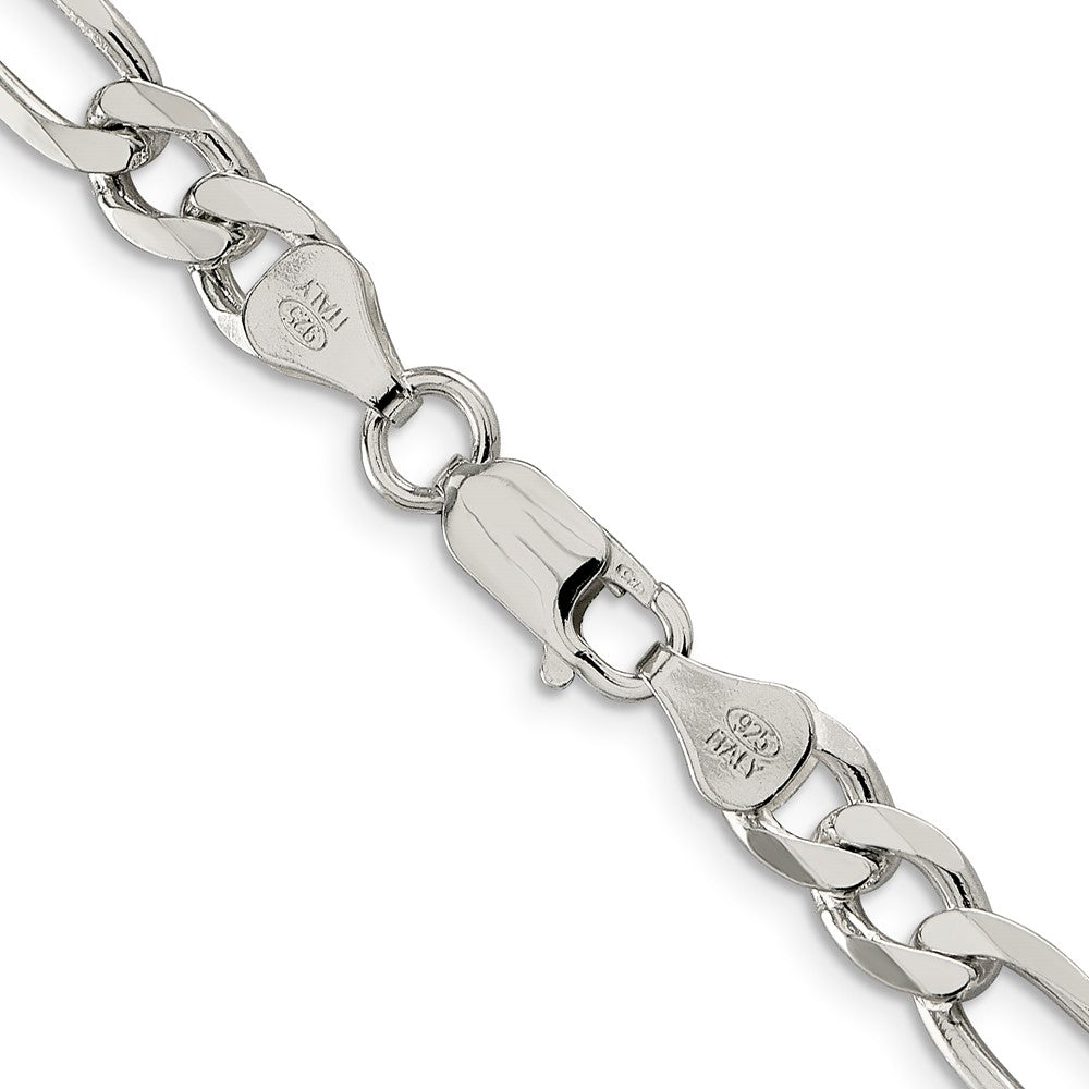 FJC Finejewelers 925 Sterling Silver Figaro Chain 24 Inches x 6.75 mm