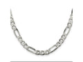 FJC Finejewelers 925 Sterling Silver Figaro Chain 24 Inches x 6.75 mm