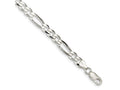 FJC Finejewelers 925 Sterling Silver Figaro Chain Bracelet 7 Inches x 6.75 mm