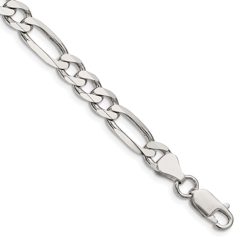 FJC Finejewelers 925 Sterling Silver Figaro Chain Bracelet 8 Inches x 6.75 mm