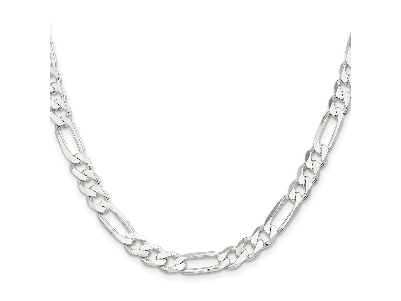 FJC Finejewelers 925 Sterling Silver Figaro Chain 20 Inches x 7.5 mm
