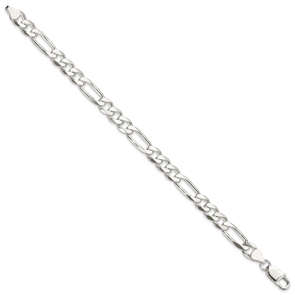 FJC Finejewelers 925 Sterling Silver Figaro Bracelet Chain 7 Inches x 7.5 mm