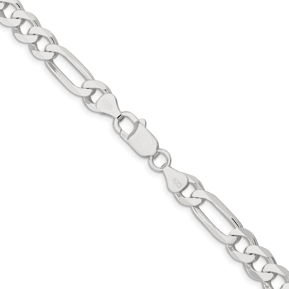 FJC Finejewelers 925 Sterling Silver Figaro Bracelet Chain 8 Inches x 7.5 mm
