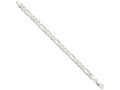 FJC Finejewelers 925 Sterling Silver Figaro Bracelet Chain 8 Inches x 7.5 mm