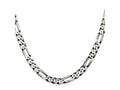 FJC Finejewelers 925 Sterling Silver Antiqued Figaro Chain 24 Inches x 7.5 mm