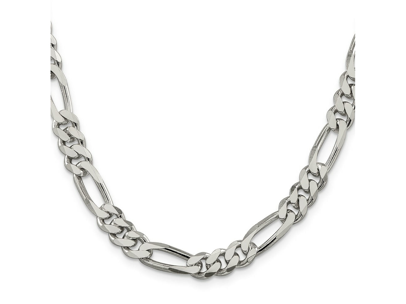 FJC Finejewelers 925 Sterling Silver Figaro Chain 20 Inches x 8 mm