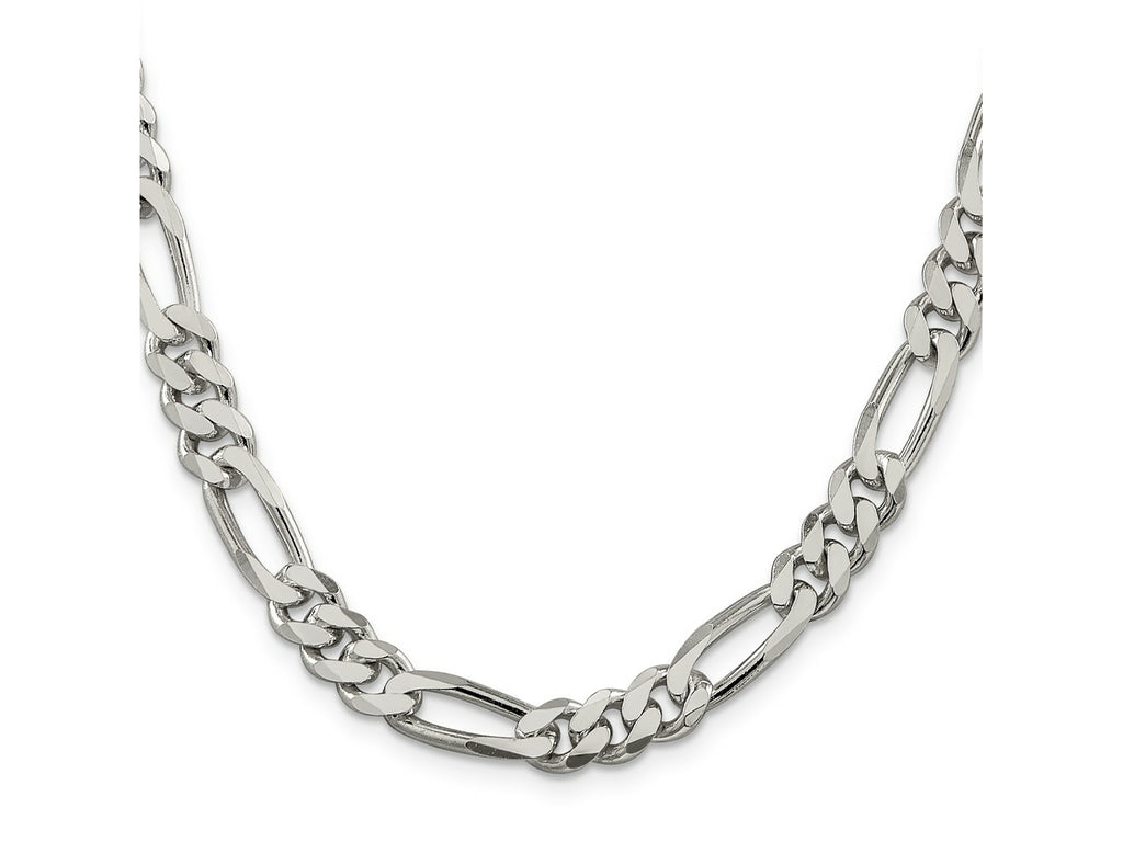 FJC Finejewelers 925 Sterling Silver Figaro Chain 24 Inches x 8 mm