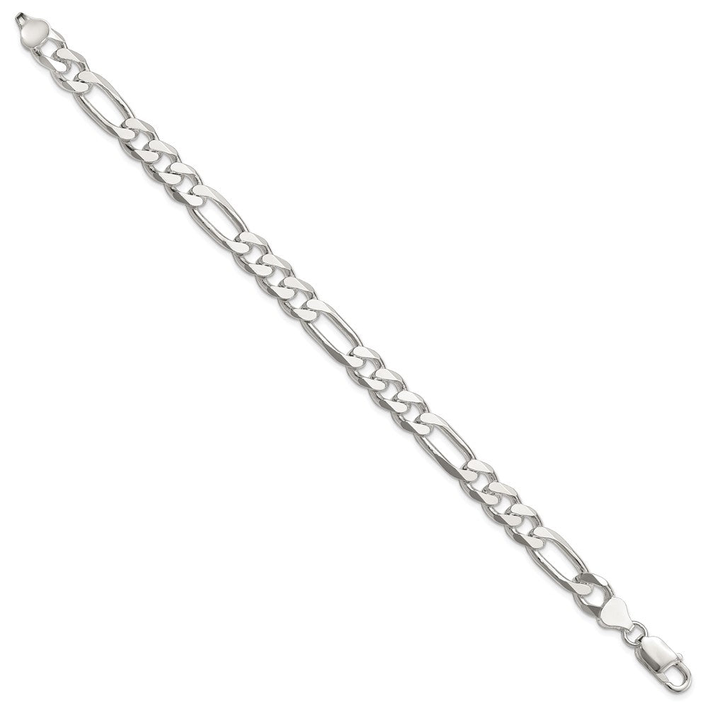 FJC Finejewelers 925 Sterling Silver Figaro Bracelet Chain 8 Inches x 8 mm