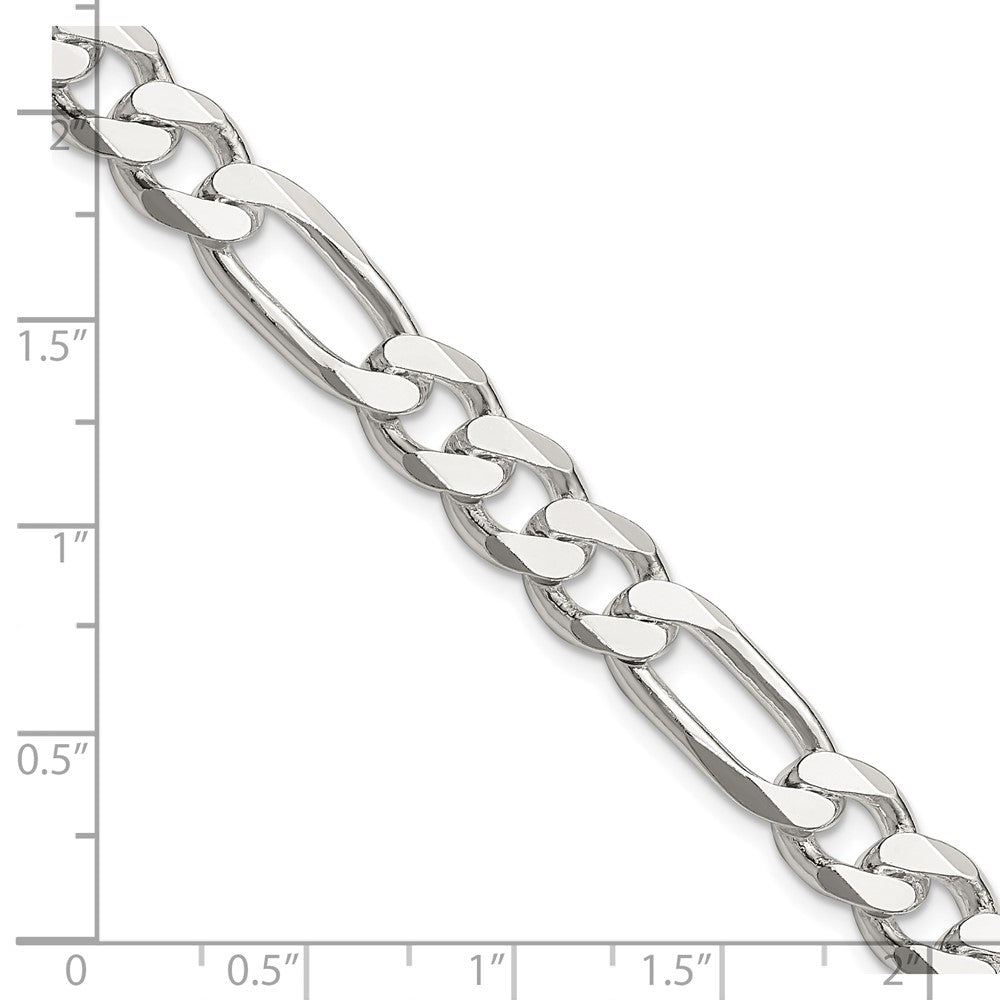 FJC Finejewelers 925 Sterling Silver Figaro Bracelet Chain 9 Inches x 8 mm