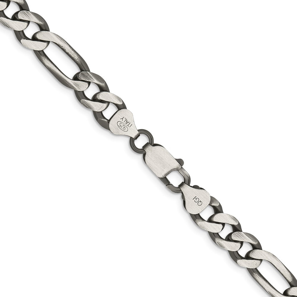 FJC Finejewelers 925 Sterling Silver Antiqued Figaro Chain 28 Inches x 7.75 mm