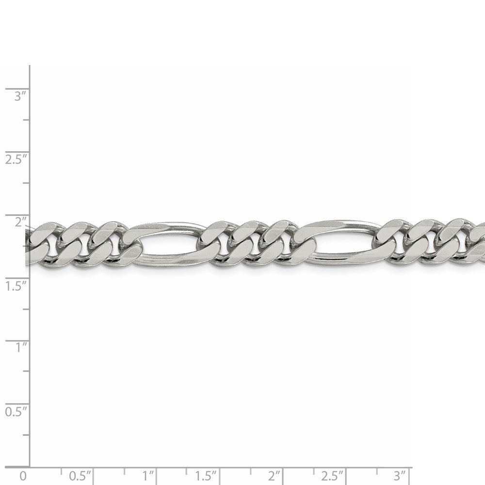 FJC Finejewelers 925 Sterling Silver Figaro Chain 22 Inches x 9 mm