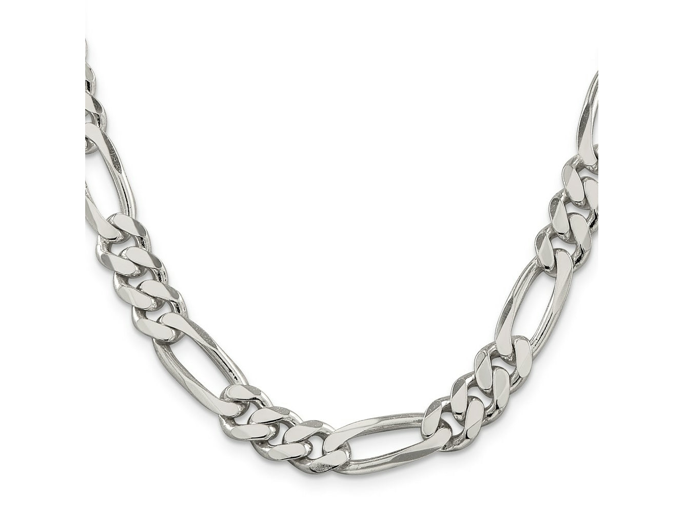 FJC Finejewelers 925 Sterling Silver Figaro Chain 24 Inches x 9 mm