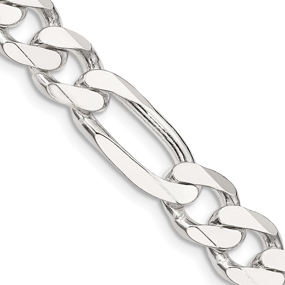 FJC Finejewelers 925 Sterling Silver Figaro Bracelet Chain 9 Inches x 9 mm