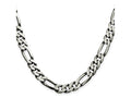 FJC Finejewelers 925 Sterling Silver Antiqued 9mm Figaro Chain 22 Inch