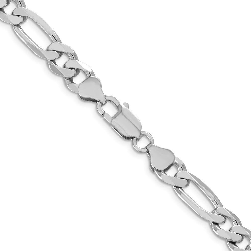 FJC Finejewelers 925 Sterling Silver Rhodium Plated Figaro Chain 26 Inches x 9 mm