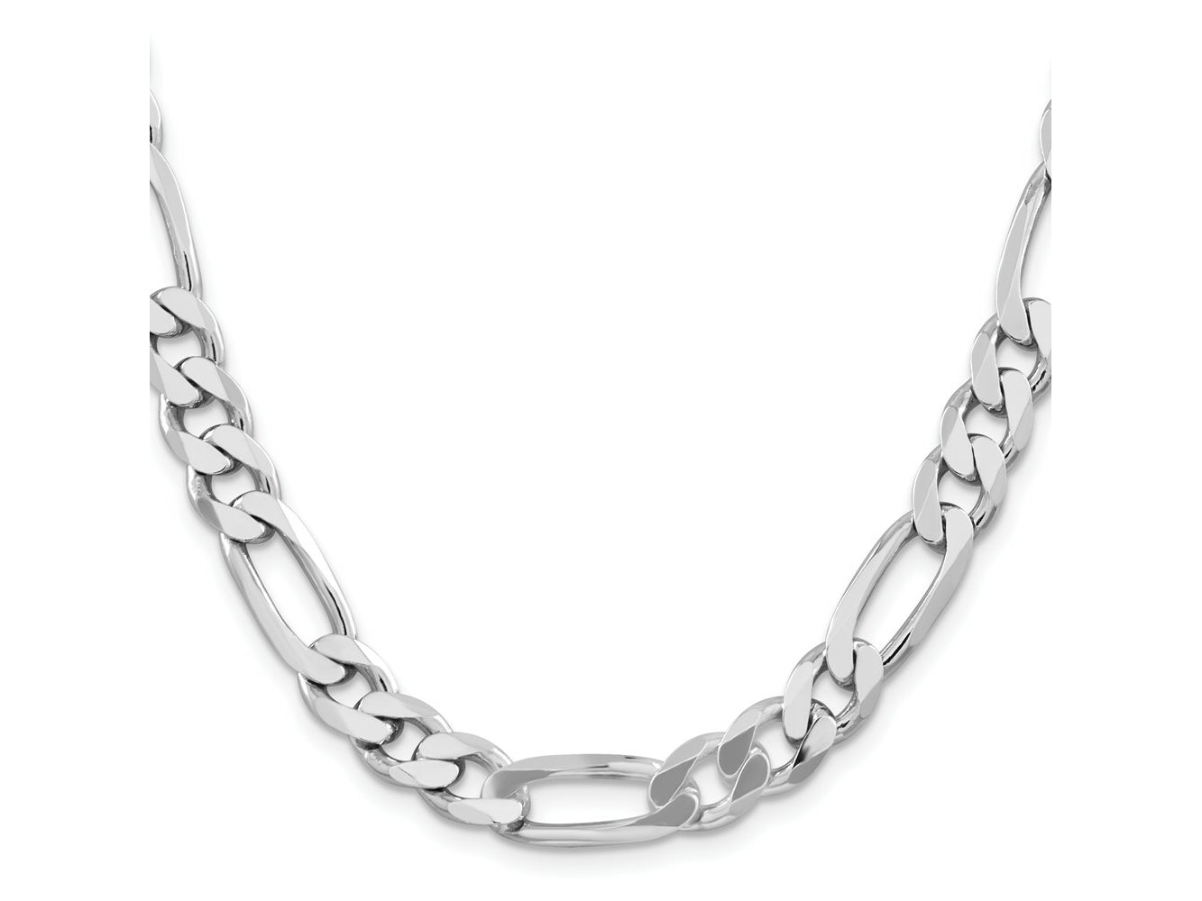 FJC Finejewelers 925 Sterling Silver Rhodium Plated Figaro Chain 26 Inches x 9 mm