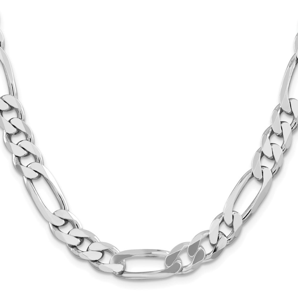 FJC Finejewelers 925 Sterling Silver Rhodium Plated Figaro Chain Bracelet 9 Inches x 9 mm