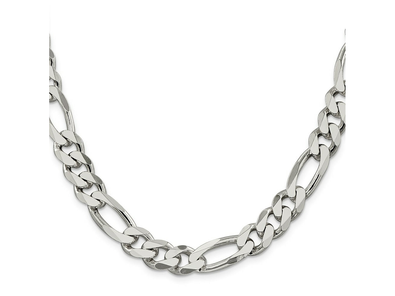 FJC Finejewelers 925 Sterling Silver Figaro Chain Bracelet 10 Inches x 10.75 mm