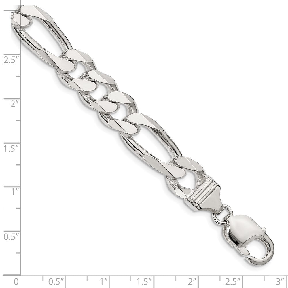 FJC Finejewelers 925 Sterling Silver Figaro Chain Bracelet 8 Inches x 10.75 mm
