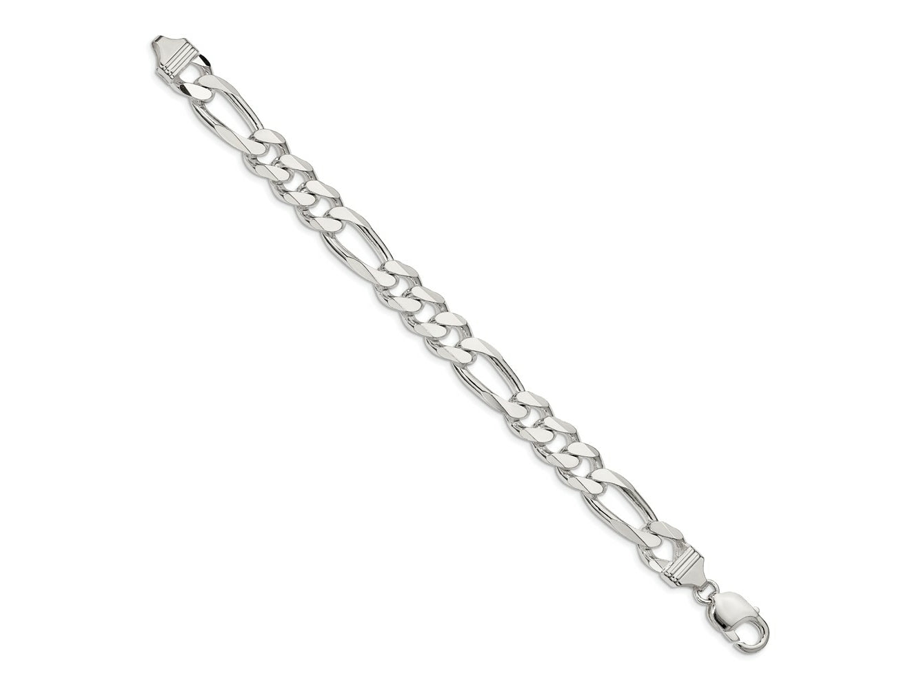 FJC Finejewelers 925 Sterling Silver Figaro Chain Bracelet 8 Inches x 10.75 mm