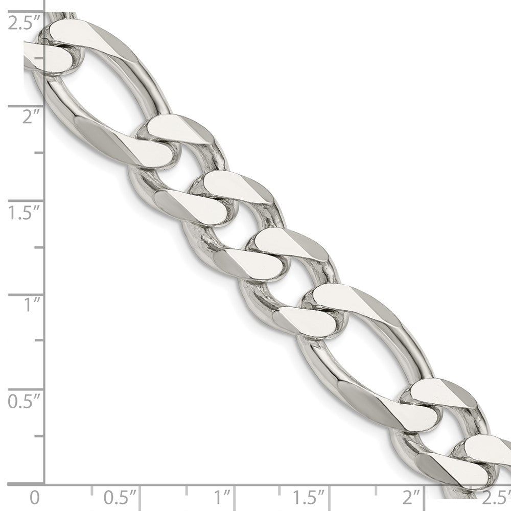 FJC Finejewelers 925 Sterling Silver Figaro Chain Bracelet 10 Inches x 13.5 mm