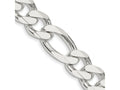 FJC Finejewelers 925 Sterling Silver 13.5mm Figaro 9 Inch Chain Bracelet