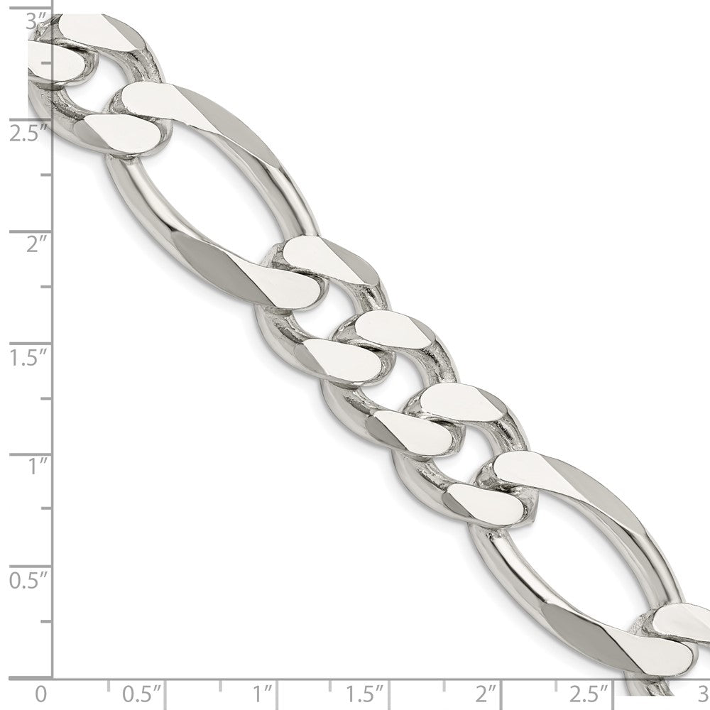 FJC Finejewelers 925 Sterling Silver Figaro Chain 24 Inches x 15 mm