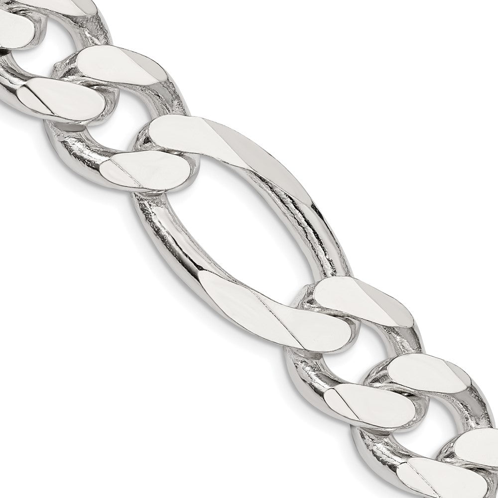 FJC Finejewelers 925 Sterling Silver Figaro Chain 24 Inches x 15 mm