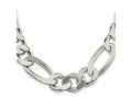 FJC Finejewelers 925 Sterling Silver Figaro Chain Bracelet 9 Inches x 15 mm