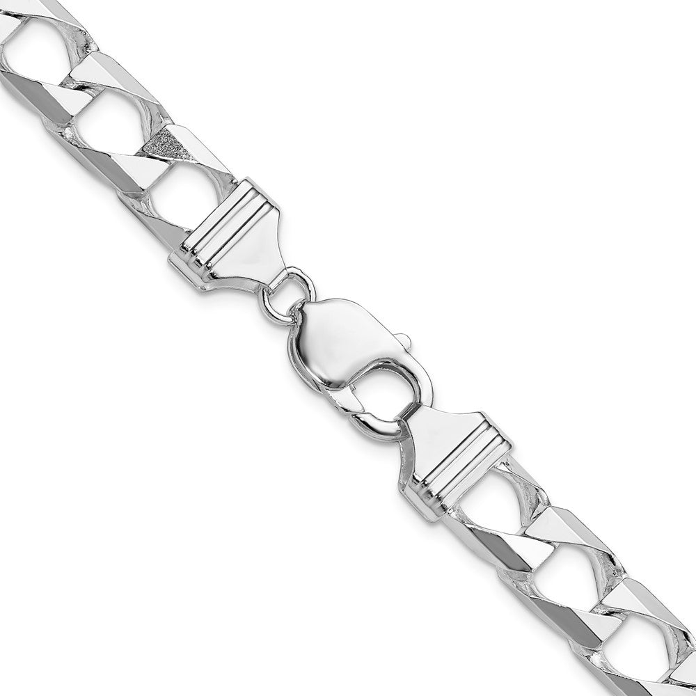 FJC Finejewelers 925 Sterling Silver Bright Cut Square Curb Chain 26 Inches x 10.3 mm