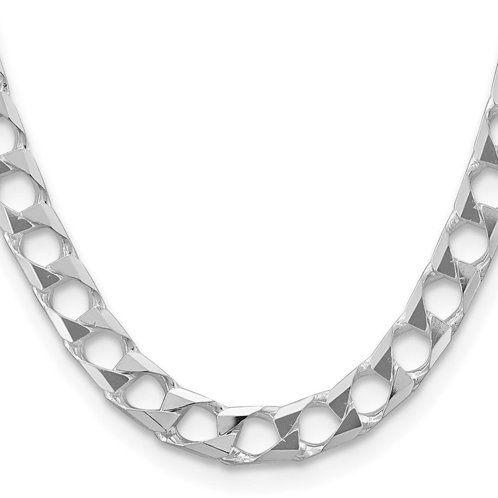 FJC Finejewelers 925 Sterling Silver Bright Cut Square Curb Chain Bracelet 8 Inches x 10.3 mm
