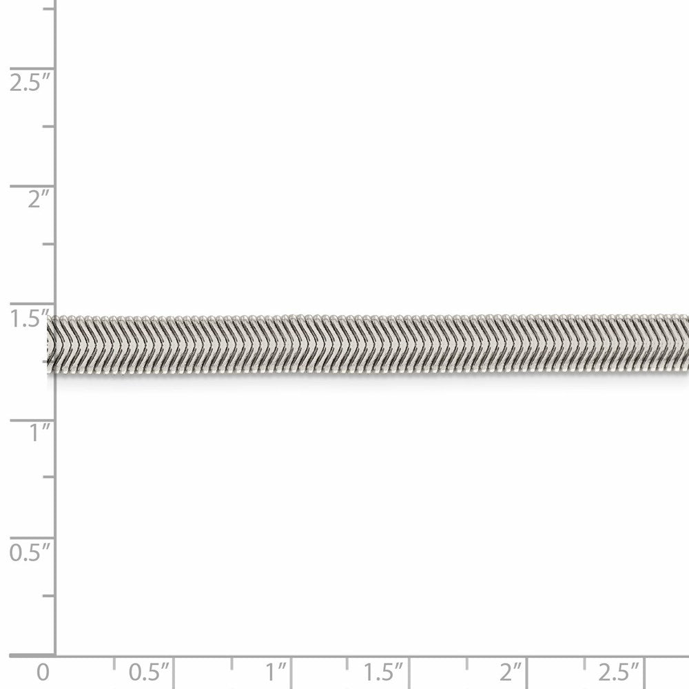 FJC Finejewelers 925 Sterling Silver Flat Oval Snake Chain 18 Inches x 6.25 mm