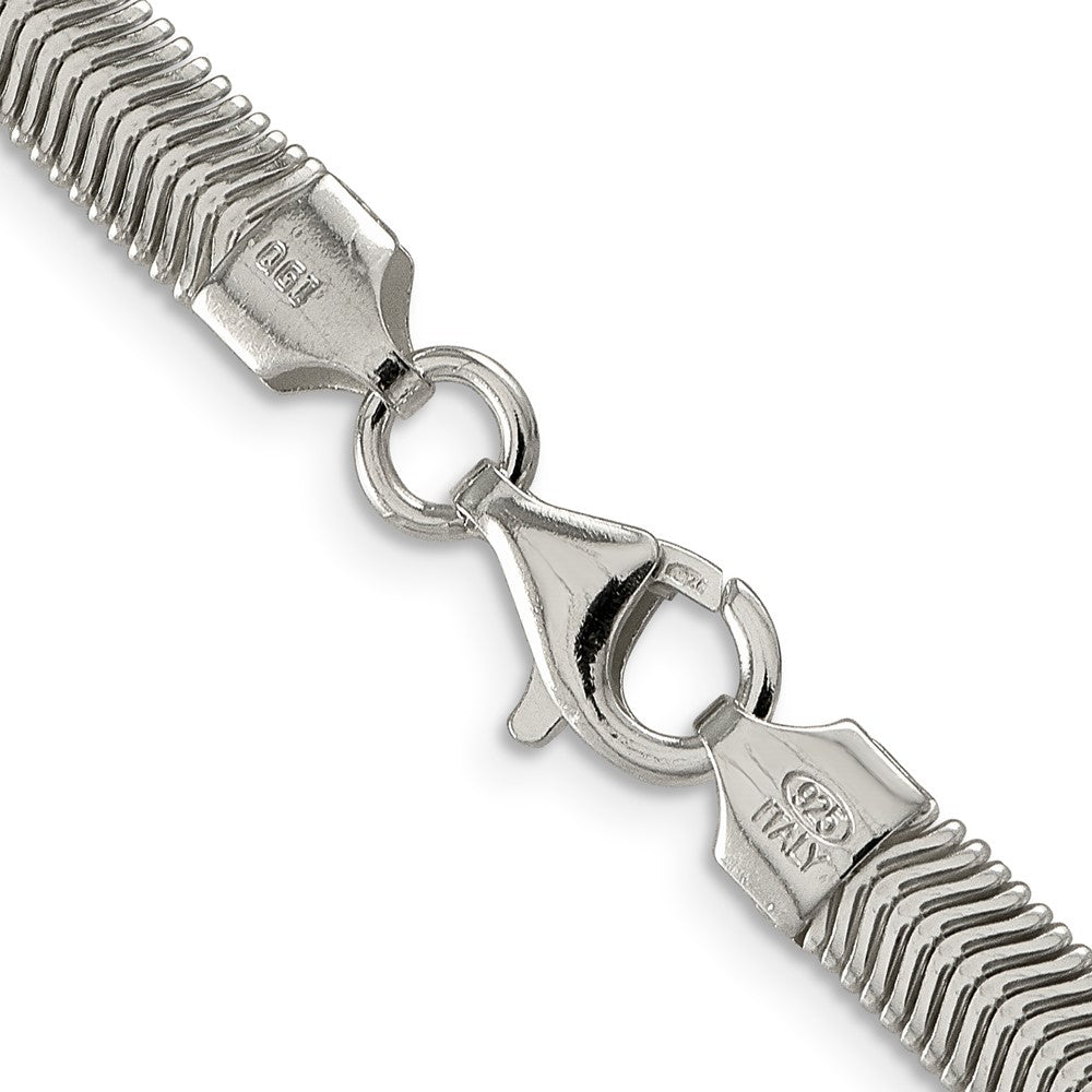 FJC Finejewelers 925 Sterling Silver Flat Oval Snake Chain 20 Inches x 6.25 mm