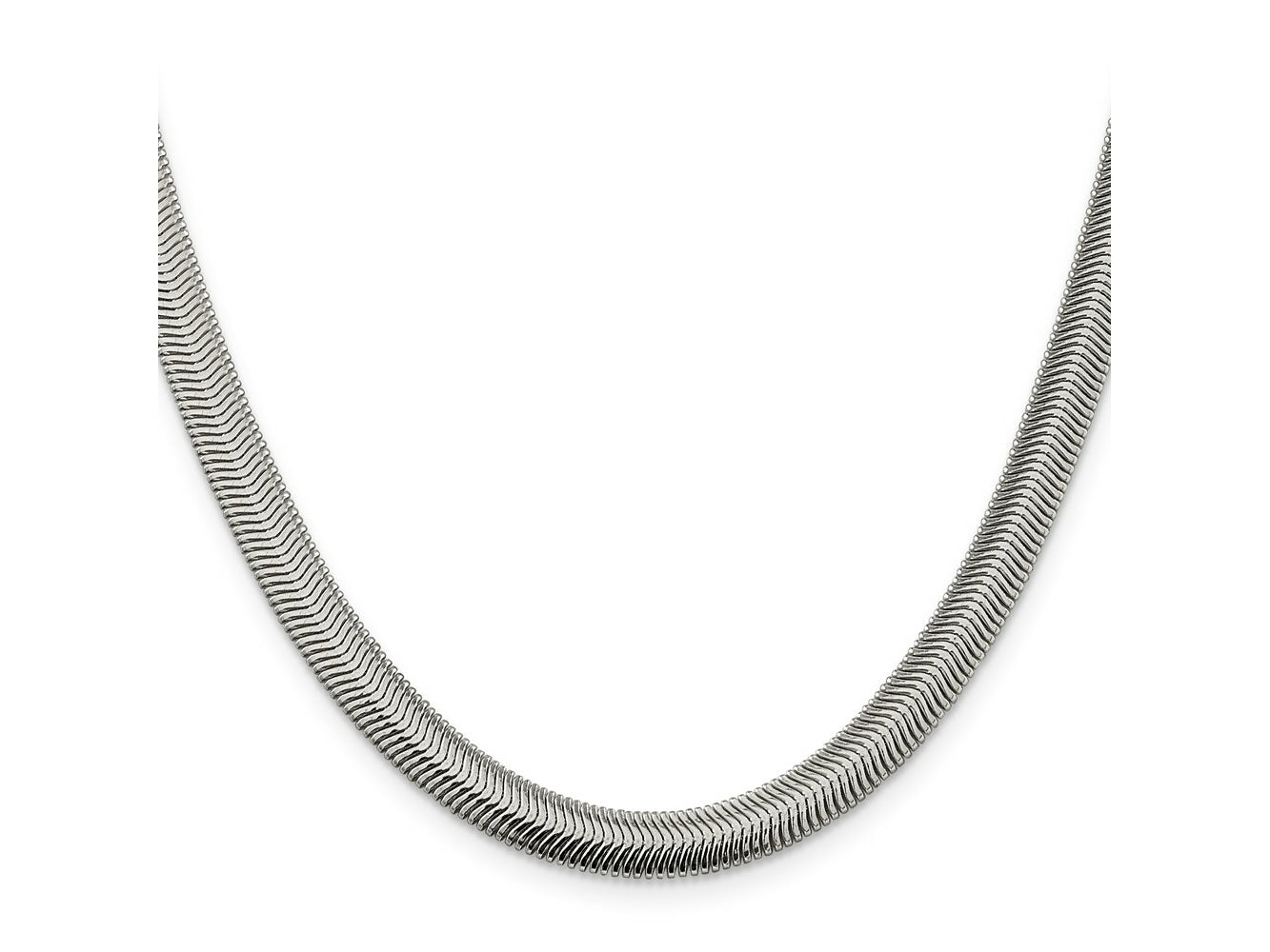 FJC Finejewelers 925 Sterling Silver Flat Oval Snake Chain 20 Inches x 6.25 mm