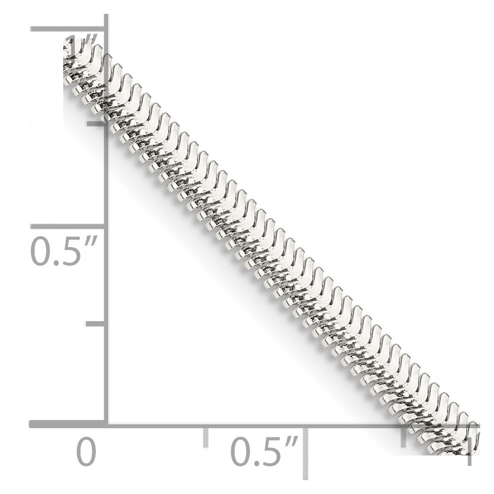 FJC Finejewelers 925 Sterling Silver Flat Oval Snake Chain 16 Inches x 3.3 mm
