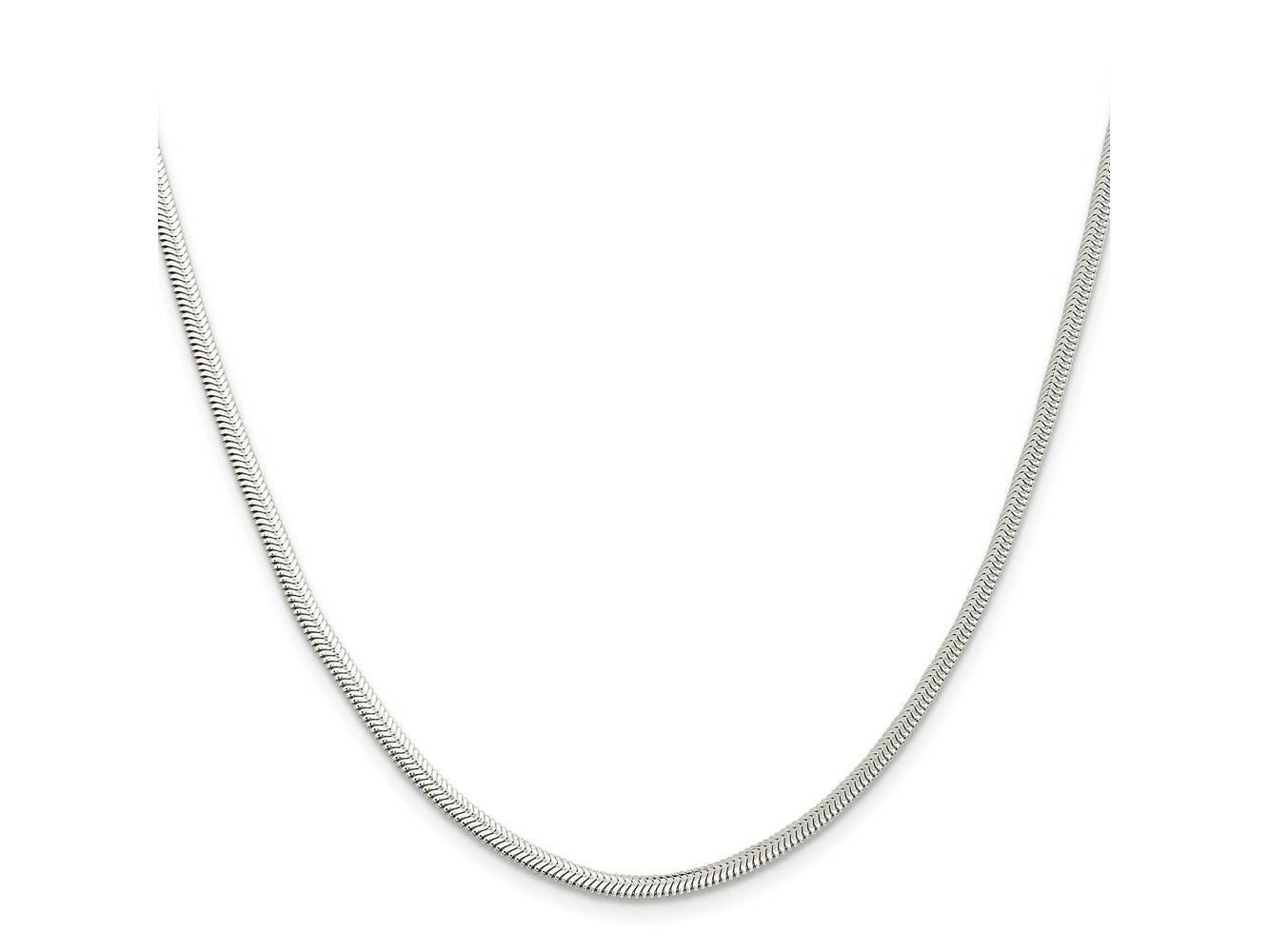 FJC Finejewelers 925 Sterling Silver Flat Oval Snake Chain 16 Inches x 3.3 mm