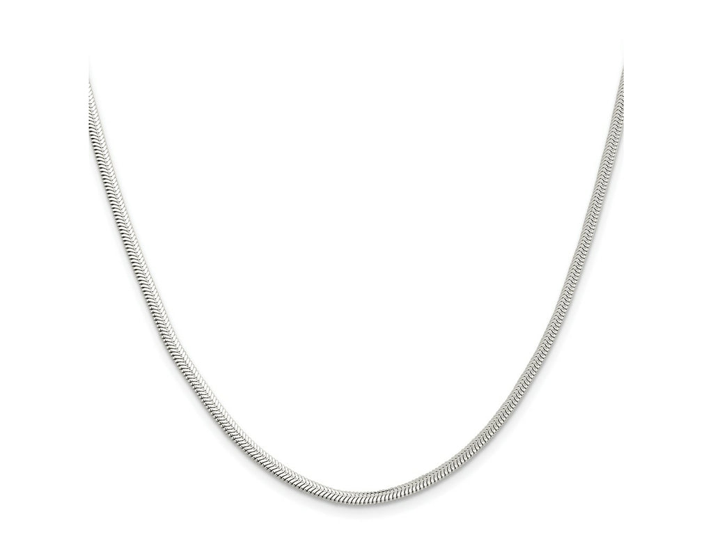 FJC Finejewelers 925 Sterling Silver Flat Oval Snake Chain 20 Inches x 3.3 mm