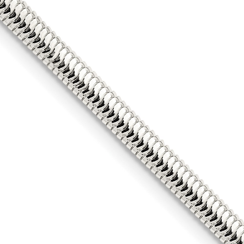 FJC Finejewelers 925 Sterling Silver 6-sided Oval Snake Chain 24 Inches x 3.5 mm
