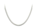FJC Finejewelers 925 Sterling Silver 6-sided Oval Snake Chain 24 Inches x 5 mm