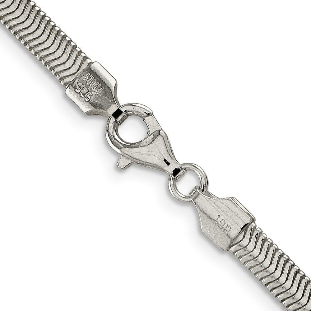 FJC Finejewelers 925 Sterling Silver Flat Oval Snake Chain Bracelet 7 Inches x 4.2 mm