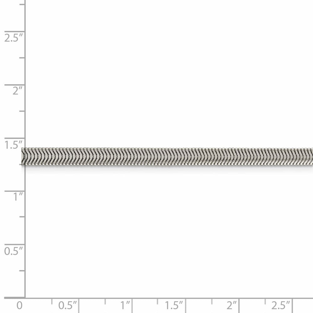 FJC Finejewelers 925 Sterling Silver Flat Oval Snake Chain Bracelet 7 Inches x 4.2 mm