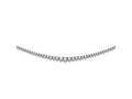 FJC Finejewelers 925 Sterling Silver Fancy Necklace Stone 2.3 - 5 mm CZ's 17 Inches