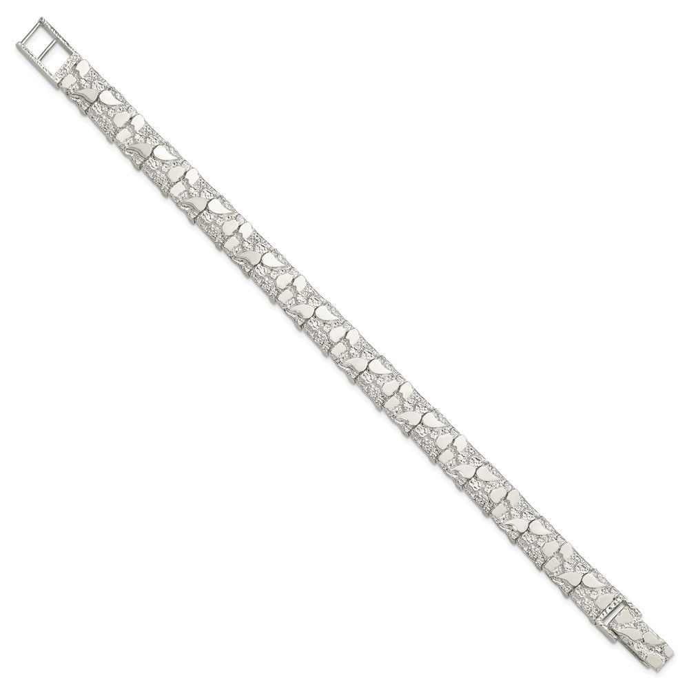 FJC Finejewelers 925 Sterling Silver Nugget Bracelet 8 Inches x 9 mm