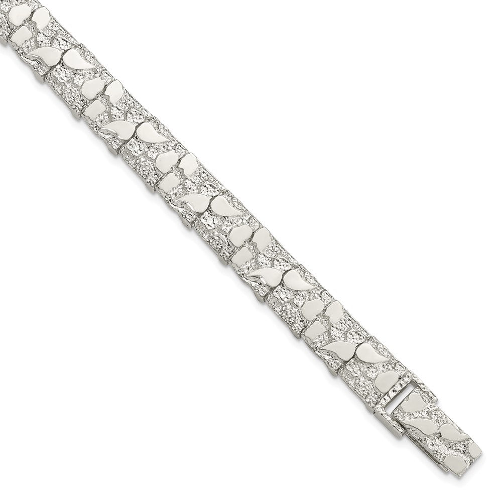 FJC Finejewelers 925 Sterling Silver Nugget Bracelet 8 Inches x 9 mm